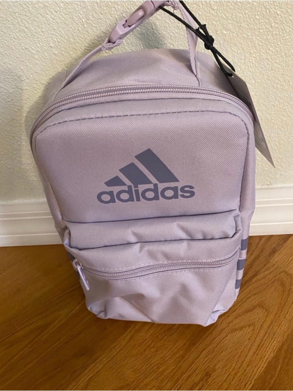 New womens girls adidas Lavender lunch bag with Logo